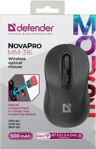 Defender - Brezžična optična miška NovaPro MM-316