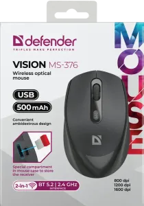 Defender - Brezžična optična miška Vision MS-376