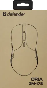 Defender - Žična igralna miška Oria GM-178