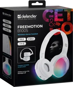 Defender - Brezžične stereo slušalke FreeMotion B1005