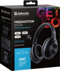 Defender - Brezžične stereo slušalke FreeMotion B1020