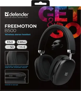 Defender - Brezžične stereo slušalke FreeMotion B500