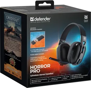 Defender - Brezžične stereo slušalke Horror PRO