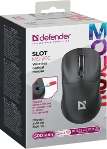 Defender - Brezžična optična miška Slot MS-202