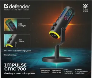 Defender - Pretočni mikrofon za igre Impulse GMC 700