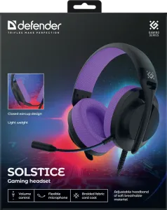 Defender - Igralne slušalke Solstice